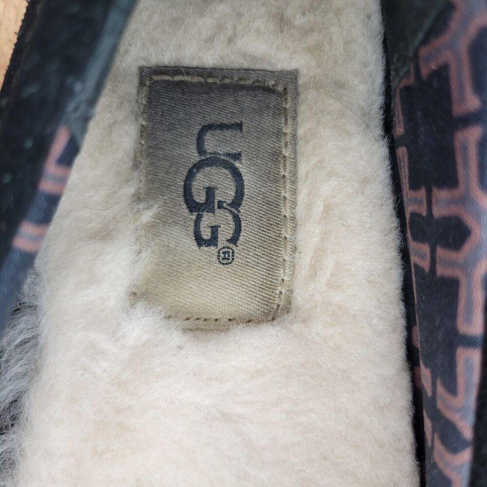 UGG 1005475 Lizzy Moccasin Slippers Black Women's Size 5 Tassels Slip On - Picture 9 of 10